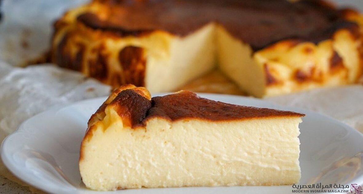 وصفة مميزة لتحضير كيكة حلى سان سباستيان الإسبانية بمكونات بسيطة 1 حلى سان سباستيان