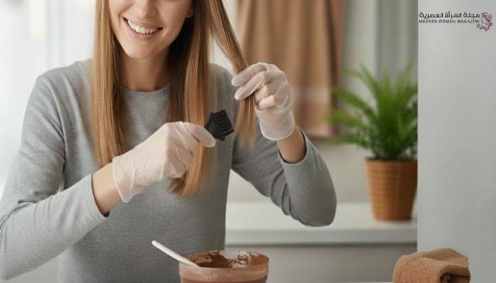 كيفية صبغ الشعر في المنزل
