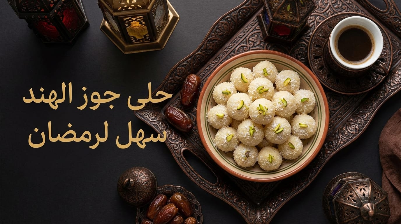 حلى جوز الهند السهل لرمضان